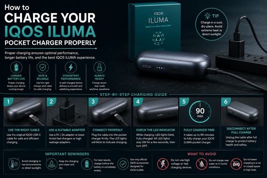 How to Charge Your IQOS ILUMA Pocket Charger Properly